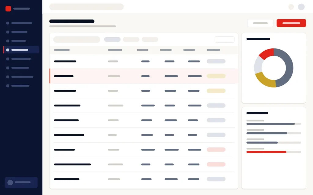 Illustration of a supplier costing table with a margin breakdown